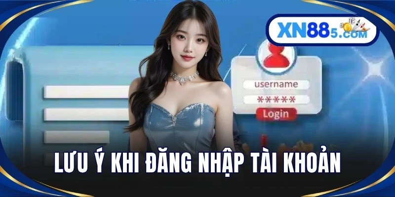 Lưu ý khi đăng nhập tài khoản